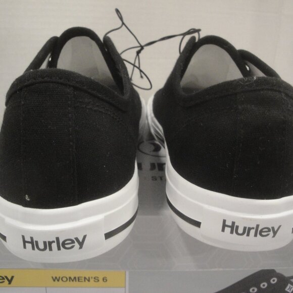 Hurley Slip-on Women's sneakers Classic Canvas NIB Black Size 6 - Picture 5 of 9